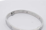 Cartier 18k White Gold Love Bracelet With Diamonds 29.2g Size 16 Eb0226rrxzsa