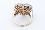 3.36cttw Diamond Cluster Ring In 10k Yellow Gold 6.5 Grams Size 8.25 Eb0826rxzde