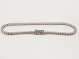 3.12 Cttw Lab Grown Diamonds 14k Wg 5.3g Tennis Bracelet 6.75 In Do0326llxzde