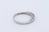 0.16cttw Diamond Ring In 18k White Gold 2.8 Grams Size 6.5 Eb0926wxzde