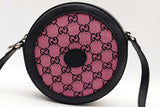 Gucci Gg Monogram Pink Canvas Round Crossbody Bag Eb0526pxzde