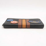Coach Leather Acordion Wallet Varsity Stripe & Military Patches Sd0725orsa