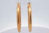 Louis Vuitton Louise Lv Circle Logo Gold Tone Hoop Earrings 23 Grams Eb0726oxzsa