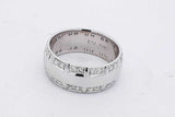 0.48cttw Diamond Band Ring In 14k White Gold 11.7 Grams Size 11 Eb0926erxsa