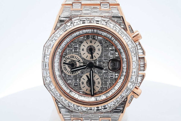 Audemars Piguet Royal Oak Offshore Chandelier 42mm 18k Rose Gold Diamond Watch 242.9 Grams Eb0125rxxxzsa