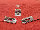 Hermes Kelly 40 Vermillion Red Togo Palladium Shoulder Bag Do0523erxzde