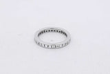 Tiffany & Co. Platinum Princess Cut Diamond Eternity Band 2.8g Size 4 Eb826exzsa