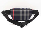 Burberry Sonny Bum Bag In Navy & Grey House Check Canvas Fabric Fw0126oexdu