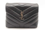 Yves Saint Laurent Quilted Black Leather Toy Loulou Crossbody Bag Eb0125ixzsa