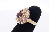 Diamond & Gemstone Ring In 14k Yellow Gold 7.3 Grams Size 5 Eb0826pxzsa