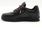 Louis Vuitton Calfskin Leather Eyelet Trim Trainer Lv Size 5 Black Aa0926lrzsa