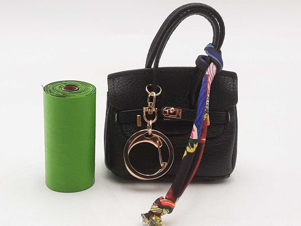 Black Doggie Bag Holder Mini Bag Charm Aa0925csa