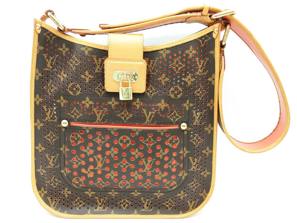 Louis Vuitton Musette Perforated Brown Monogram Orange Tote Bag Do0525loxzde