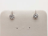 1.01 Cttw Lab Grown Diamonds 14k Wg 1.0g Screw Back Stud Earrings Do0326orxde