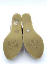Gucci Gg Marmont Ankle Tie Wedge Espadrilles Size 35.5 Eb0926lrxsa