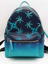 Mcm Stark Ceramic Blue Gradation Palm Canvas Backpack Eb0426orxsa