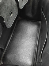 Hermes Birkin 35 Noir Black Togo Palladium Hardware Handbag Do0825srxzde