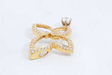 Diamond Butterfly Pendant In 18k Yellow Gold 5.5 Grams Eb0824pxzdu