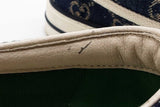 Gucci Tennis 1977 Gg Jacquard Denim Slip On Sneakers Size 6 Eb0726oxzde