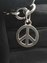 Tiffany & Co. Heart Tag & Peace Sign 925 Bracelet 36.1g 7.5 Inch Fw1026lzxdu