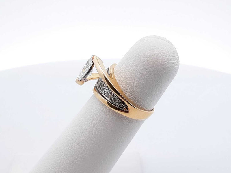 1.0 Cttw Diamond & 14k Yellow Gold Ring 4.5 Grams Size 4.25 Fw1224rxzdu