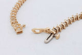 0.54cttw Diamond Tennis Bracelet In 14k Yellow Gold 8.8 Grams 7 Inch Eb0826crxsa