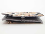 Kate Spade Cameron Breezy Floral Purple Tan Large Slim Bilfold Wallet Do0426lrde