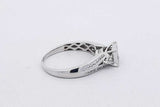0.83cttw Diamond Ring In 10k White Gold 4 Grams Size 8.25 Eb0926oxzsa