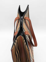 Burberry Icon Stripe E-canvas Portrait Tote Bag Eb0526orxde