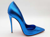 Christian Louboutin So Kate 120 Metallic Blue Heels Size Eu 40 Do0426lrzde