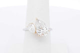 3.13cttw Lab Grown Pear Shaped Diamond Ring 14k Gold 3.3g Size 6.5 Eb0826scrsa