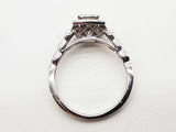 0.64 Cttw Natural Diamonds 14k White Gold 4.0g Ring Size 9 Do0226wxzde