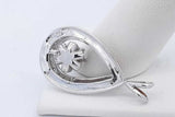 0.88cttw Diamond Pendant In 10k White Gold 4.3 Grams Eb1125pxzde