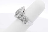 0.63cttw Diamond 10k White Gold Ring 4.6 Grams Size 5.5 Eb0526orxsa