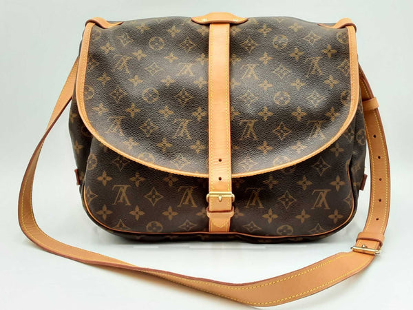 Louis Vuitton Saumur 35 Messenger Bag In Lv Monogram Coated Canvas Fw0125irxdu