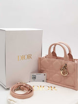 Christian Dior Mini Dior Book Tote Macrocannage Rose Handbag Aa0526lzxzsa