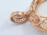 Diamond Circle Pendant In 18k Rose Gold 8.1 Grams Eb0924rxzdu