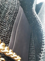 Yves Saint Laurent Niki Leather Trimmed Brown Raffia Shoulder Bag Eb1225lcxzde