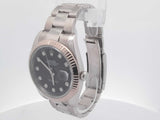 Rolex Datejust 41mm Stainless Steel Watch 18k White Gold Bezel Aa0226ezxzsa