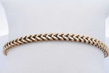 10k Franco Link Chain Bracelet 6.5 Grams 8 Inch Eb0526osxde