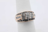 1.26cttw Diamond 10k Yellow Gold Ring 4.3 Grams Size 5.25 Eb0526rxzsa