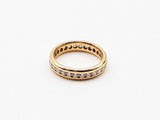 18k Yellow Gold Channel Diamond Eternity Band Ring Size 6 Doirxde 144020011393