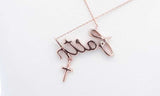 10k Rose Gold Diamond Faith Necklace 14.75 Inch, 1.8 Grams Eb0524lxrdu