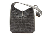 Yves Saint Laurent Le 5 A 7 Black Raffia Hobo Bag Sd1125ezxde