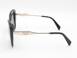 Prada Butterfly-shaped Black & Gold-tone Sunglasses Fw0125ixdu