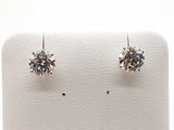 3.10 Cttw Lab Grown Diamonds 14k Wg 1.6g Screw Back Stud Earrings Do0726rrxde