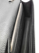 Gucci Black Leather Interlocking G Wallet With Chain Eb0626pxzsa