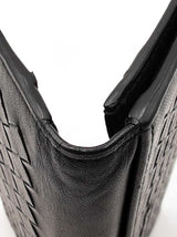 Bottega Veneta Intrecciato Black Leather Long Bifold Wallet Fw0425czdu