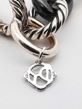 David Yurman Cable Bracelet In 925 Silver & Ceramic 39.3g 7 Inch Fw1026oxzdu
