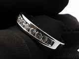 0.77 Cttw Diamond & 14k White Gold Channel-set Wedding Ring 3.9 Grams Size 8.75 Fw0726crxdu